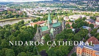 Nidaros Cathedral, Trondheim - in, out and above, 4K