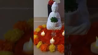 Diwali Decoration Idea With DIY Flower & Candle Holder