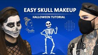 Easy Skull Makeup | Lady Gaga Make Up | Halloween Tutorial