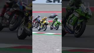 He overtook TWO opponents while doing a wheelie?!  | 2024 #CatalanWorldSBK 