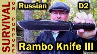 Kizlyar Supreme Survivalist X - The Rambo Survival Knife Project