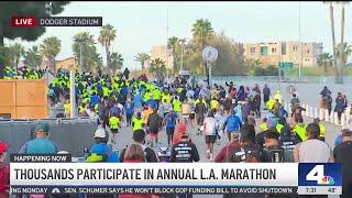 Thousands participate in annual LA Marathon