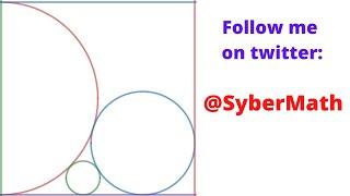 Two circles and a semicircle in a unit square (a geometry puzzle) #22