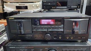 tape Teac W850R, 2 cửa A&B, auto reverse 2 chiều, ghi xóa độc lập.