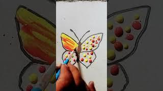 butterfly  #art #painting #staisfying #subscribe #SR arts and craft