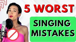 5 COMMON SINGING MISTAKES.  Voice lessons. Natalia Bliss vocal coach