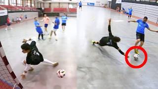 40-YEAR-OLD GOALKEEPER VS 14-YEAR-OLD GOALKEEPER: EPIC CHALLENGE | FUTSAL