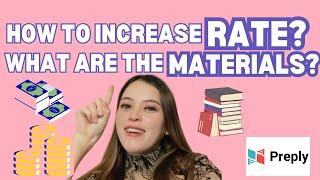 HOW TO INCREASE YOUR RATE IN PREPLY PART II | MATERIALS TO USE IN PREPLY |