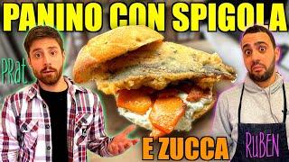 IN CUCINA CON PRATT‍️: Panino spigola fritta, salsa tzatziki e zucca!