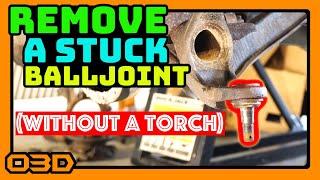 How to remove a stuck ball joint (without a torch) - 2004 Jeep Wrangler TJ