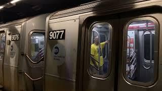 R160B Siemens (R) #9077 Howler Leaving Lawrence Street/Jay Street Metrotech