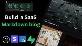 Build a SaaS Markdown blog  with Next.js 14, Stripe, Tailwind, Supabase, React | Full Tutorial 2023