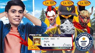 World RecordFour 101 Level Player in Top 1 Lobby*Must Watch* !!