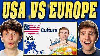 Americans React to 18 Cultural Differences Between the USA and EUROPE!