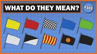 What do all the flags mean in F1?