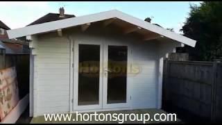 3 5m x 4 5m insulated log cabin video