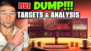 Live Trading - CRYPTO DUMP! WHERE IS THE BOTTOM??? ($200,000.00 SHORT TRADE)