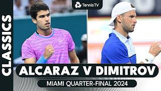 When Dimitrov Went GOD MODE vs Alcaraz  | Miami 2024 Highlights