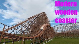 Modern Wooden Coaster in No Limits 2