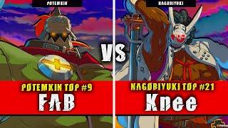 GGST | FAB (Potemkin) VS Knee (Nagoriyuki) | Guilty Gear Strive High level gameplay