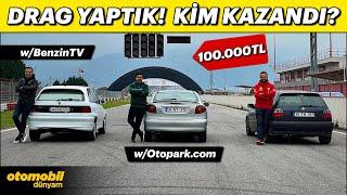 100.000 TL Proje Otomobillerimizle Pistte Kapıştık! @OTOPARKCOM ile DRAG