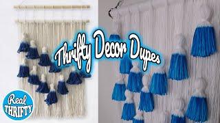 DIY Home Decor Dupes Beautiful Wall Hanging with Tassels
