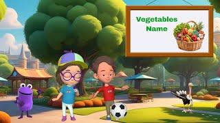 Vegetables Name in English with Pictures | Learning Videos for Kids | Oxbridge Kids TV