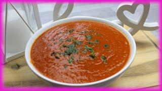 Grandma's tomato soup with few ingredients, quickly and deliciously homemade