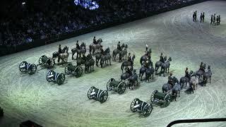 King's Troop Royal Horse Artillery musical drive and gun firing