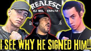 Ez MIL second verse?! FIRE & Em DESTROYS Melle Mel LOL | Ez Mil - The Realest | FIRST TIME REACTION