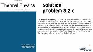 Problem 3.2 c) Kittel's Thermal Physics