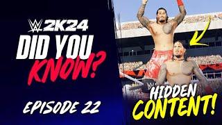 WWE 2K24 Did You Know?: Retro Usos, Crowd Glitch, Bonus Weapons & More! (Episode 22)