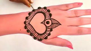 New stylish beautiful mehndi design for back hand | mehandi lagane ka sabse asaan tarika | mehandi