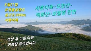 문경활공랜드  이륙장에서 캠핑 후 멋진 운해를 보고 상쾌한 비행 paragliding in Korea