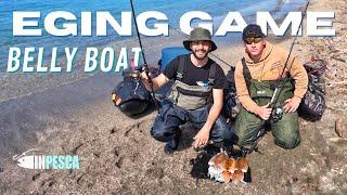 EGING GAME • Pesca di Big Seppie primaverili dal Belly Boat (cuttlefish fishing)