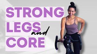 40-Min LEGS and CORE BURNER Cycling Workout // Spin Class