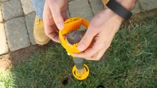 How to Install a No Dig Vinyl Fence Post in 60 Seconds | WamBam Fence | Easy Install Vinyl Fence