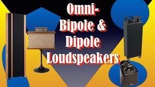 Dipole, bipole and omnidirectional speakers