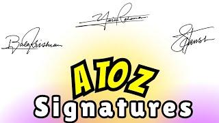 ️A to Z Signatures | signature style of my name | signature ideas