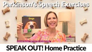 Parkinson's Speech Exercises: Dogs