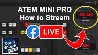 ATEM Mini Pro | How To Stream to Facebook Tutorial