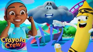 Epic Waterpark Adventure! | Crayola Crew | Fun Creative & Colorful Cartoons for Kids