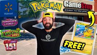 Pokemon Card Hunting for EVOLVING SKIES & PIKACHUS!?  Another Jackpot?!