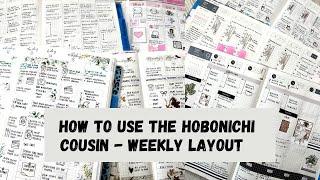 WEEKLY PLANNING IDEAS || How to use the Hobonichi Cousin