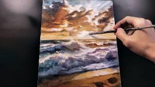 ASMR 3 Hours of Painting with Oils, Brushing Sounds (No Talking)