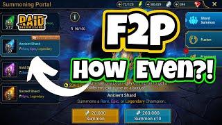 How Did I get SO MANY ANCIENT SHARDS F2P!???  Raid: Shadow Legends