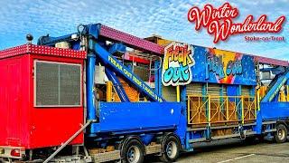 Funfair Ride Build Up Video - James Danter Jnr’s KMG Freak Out - Winter Wonderland Stoke