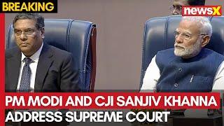 PM Modi and CJI Sanjiv Khanna Address Supreme Court on 75th Constitution Day | NewsX