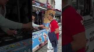 Turkish Ice cream Ke Maze, Turkey Istanbul #like #trending #travel #food #vlog #kazakhstan #icecream