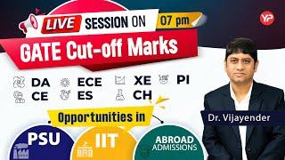 Detailed cut off Analysis of GATE 2025 Exam & Opportunities in PSU, IIT & Abroad Mtech/MS/Direct PhD